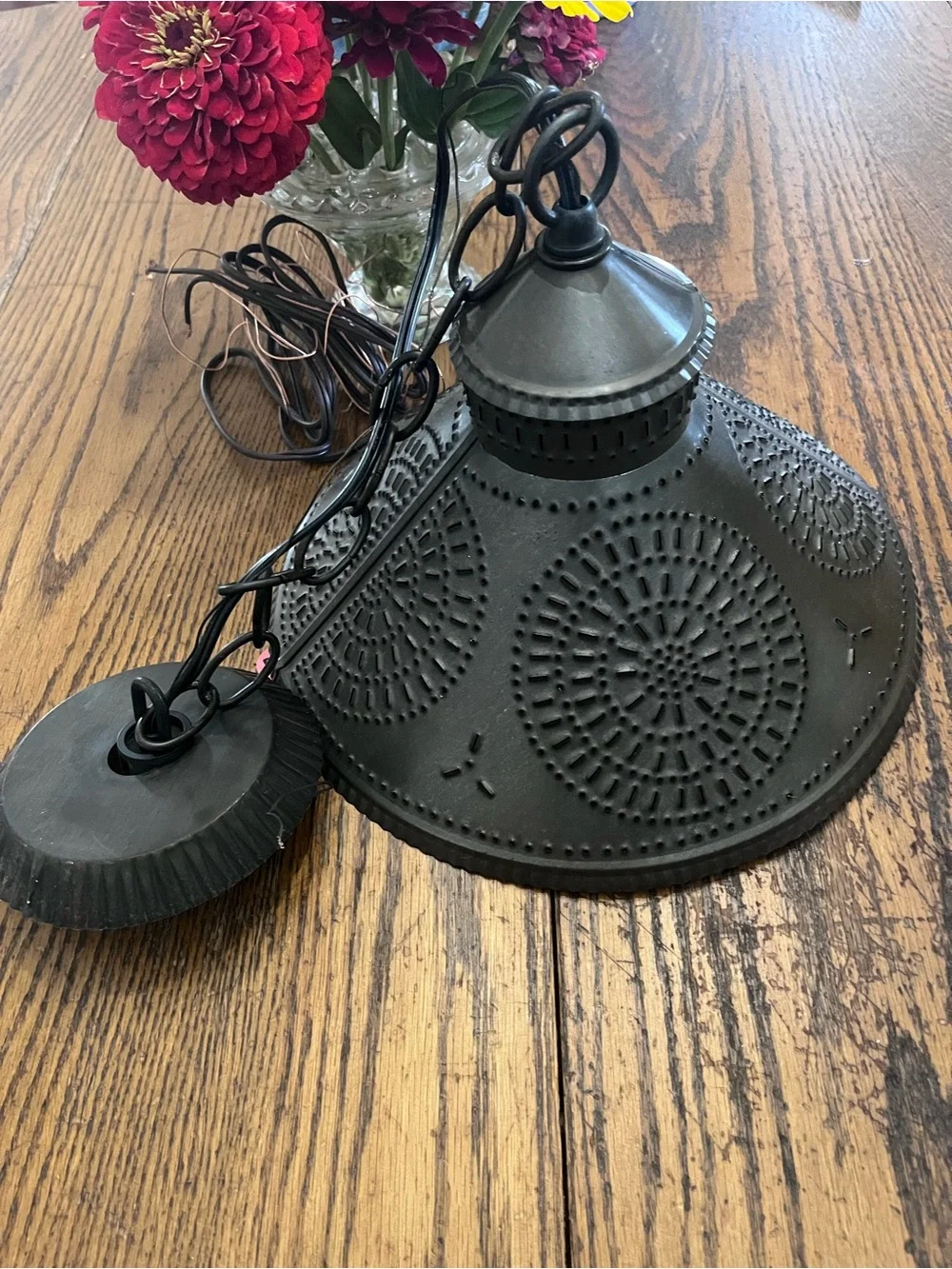 Irvins tinware tin Pendant Light Shade